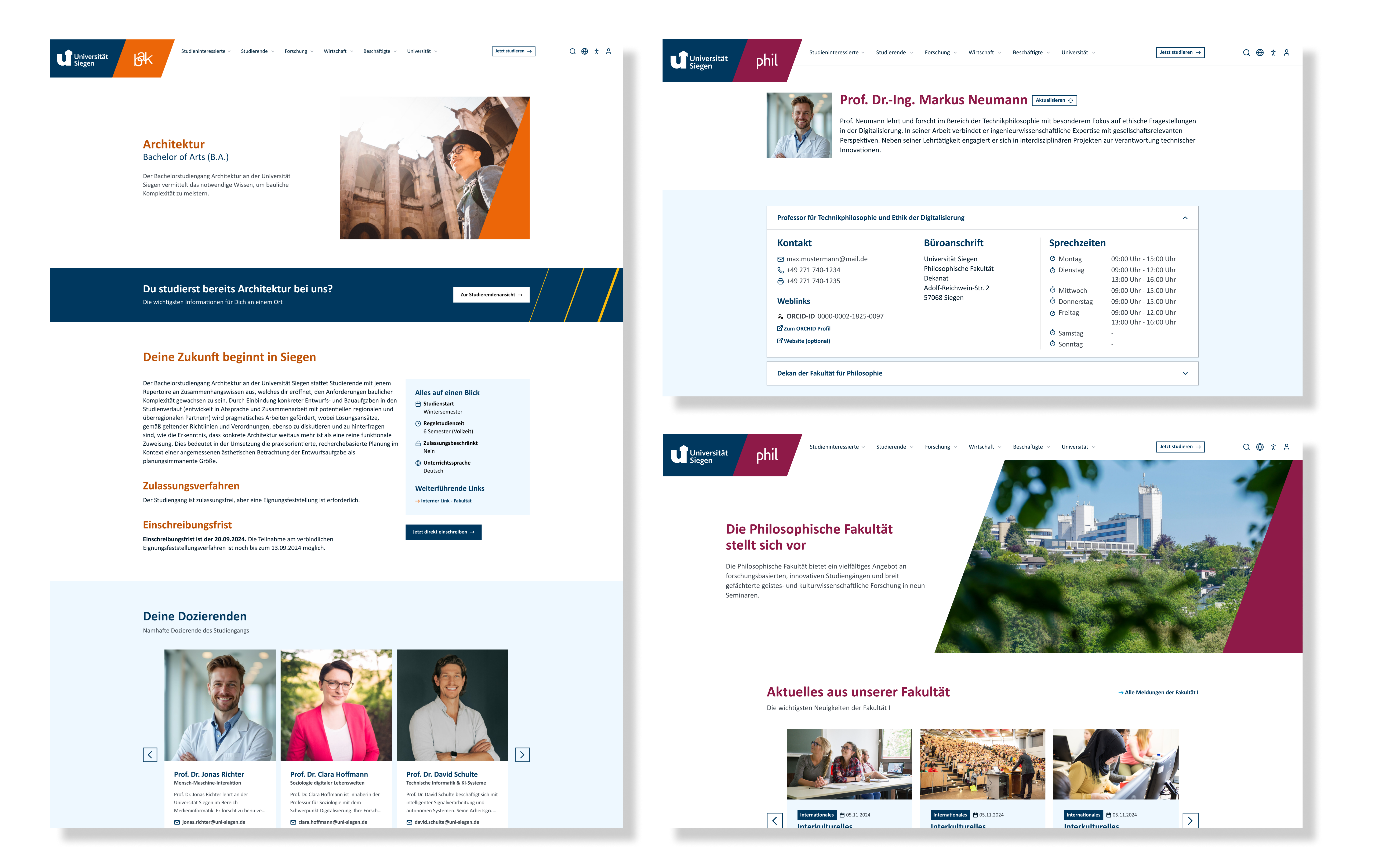 Universität Siegen Relaunch