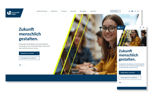 Universität Siegen Landingpage